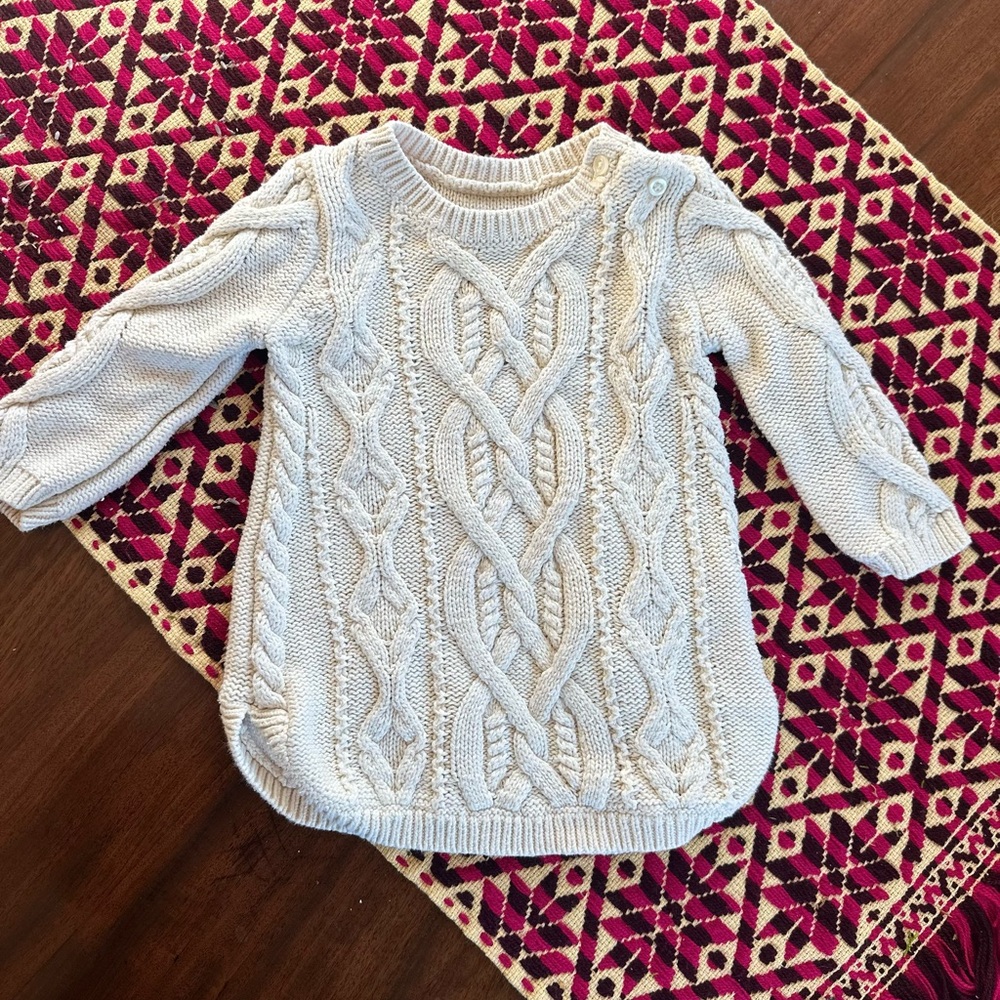Cable Knit Cream Sweater